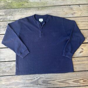 United Colors of Benetton Navy Blue Henley